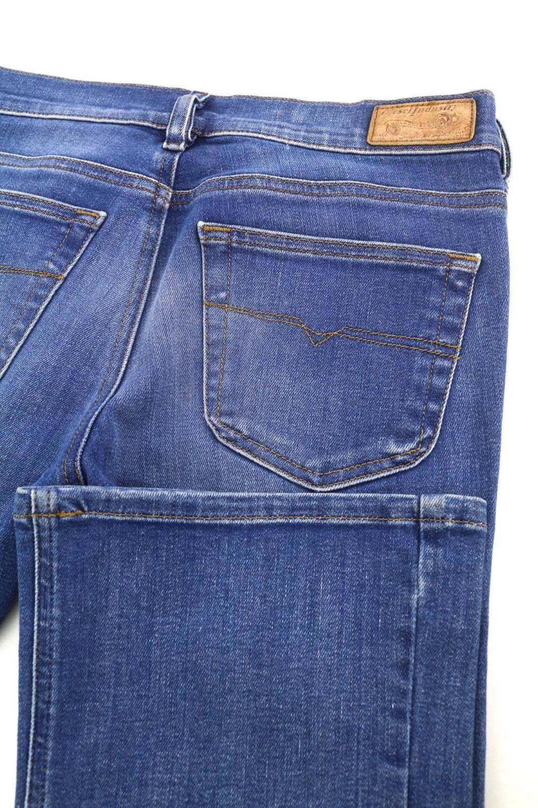 DIESEL Lowboot 0830E Women's Jeans W26/L32 Low Waist Bootcut Slim Stretch Blue