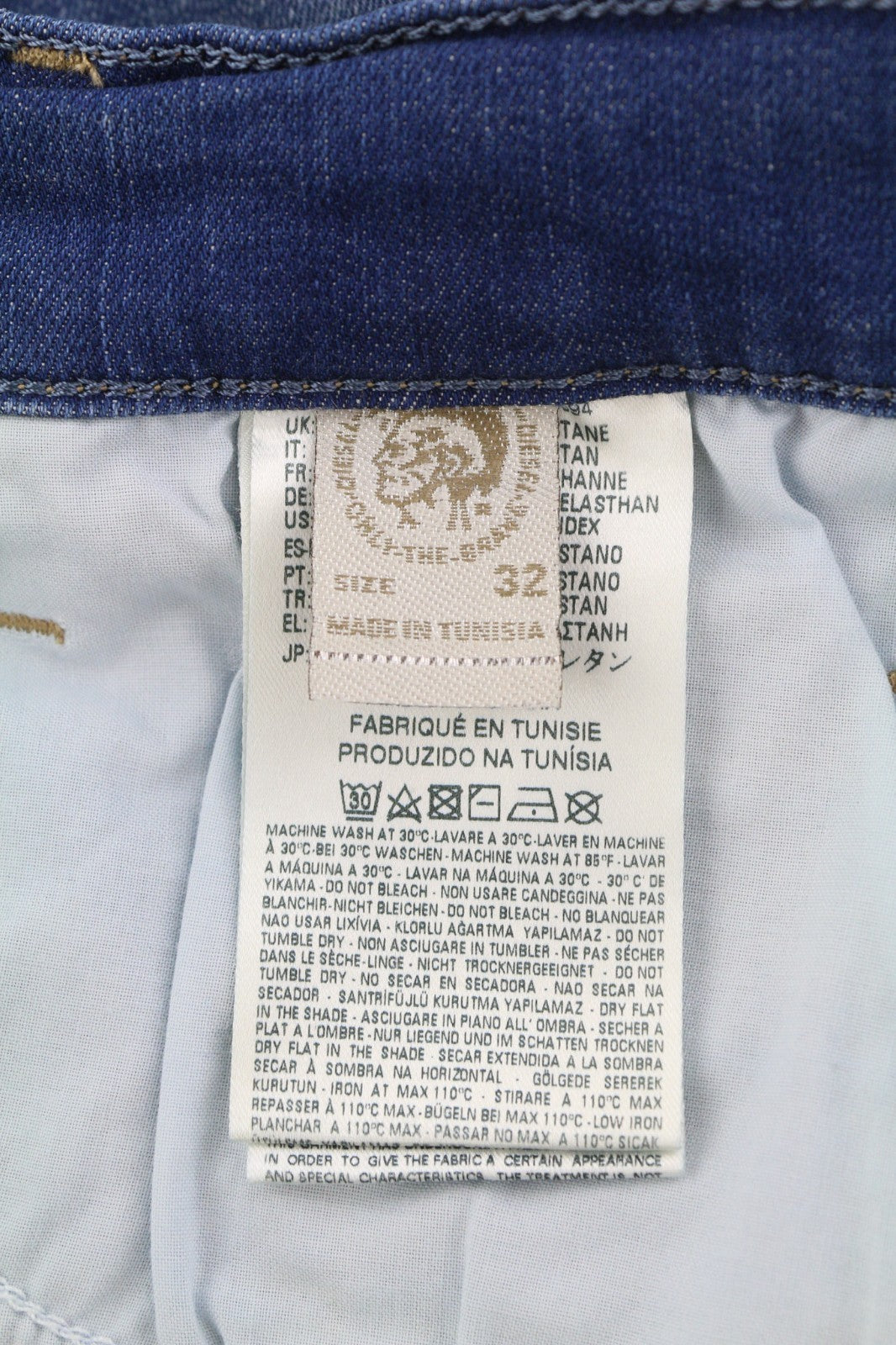 DIESEL Lowboot 0664S Women's Jeans W32/L32 Low Waist Stretch Blue Slim Bootcut