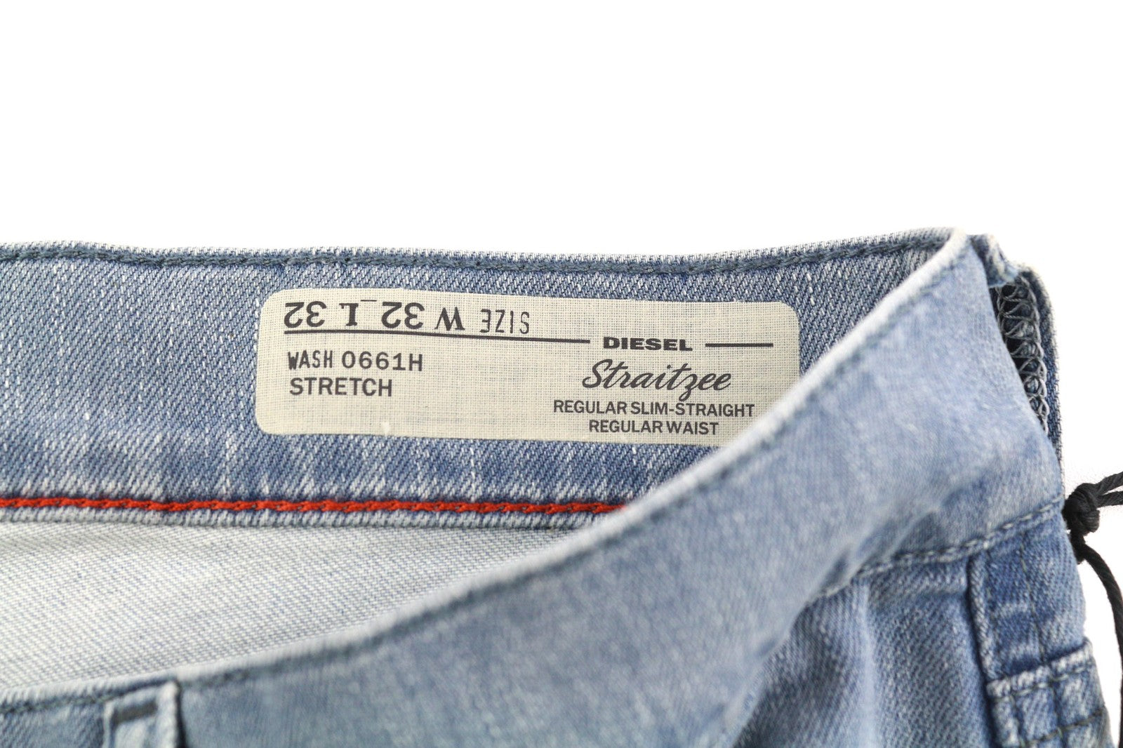 DIESEL Straitzee 0661H Women's Jeans W32/L32 Regular Slim Straight Mid Waist