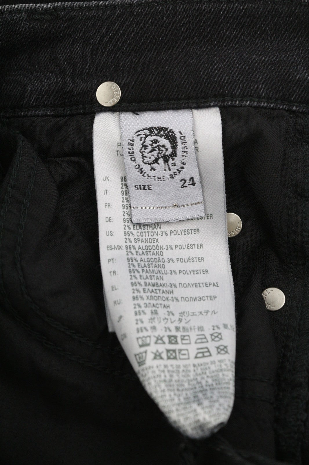 DIESEL D-Ebbey 0870G Women's Jeans W24/L32 Low Waist Flare Bootcut Stretch