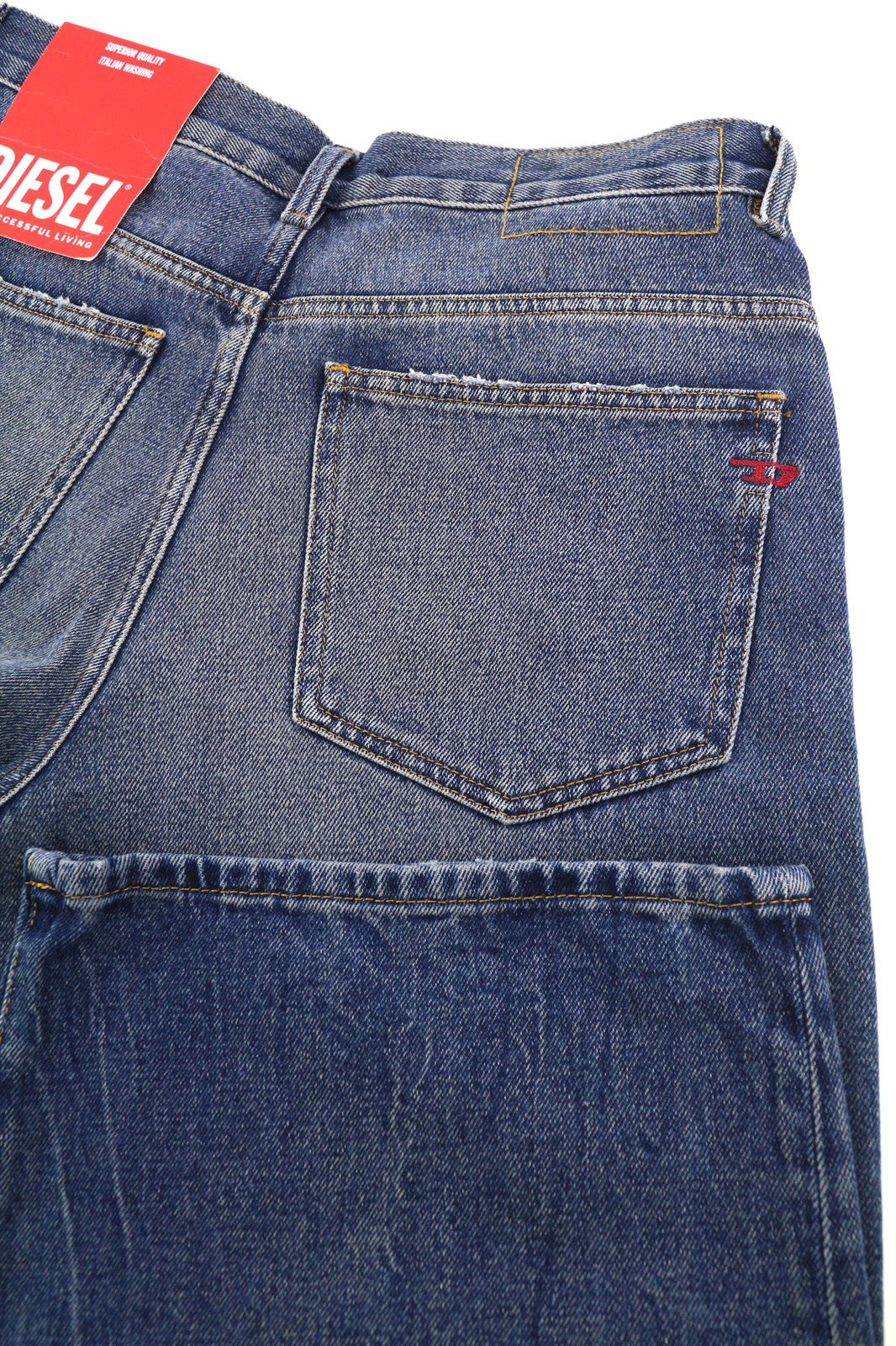 DIESEL 2000 09E03 Women's Jeans W29/L30 Mid Waist Flared Regular Washed Denim