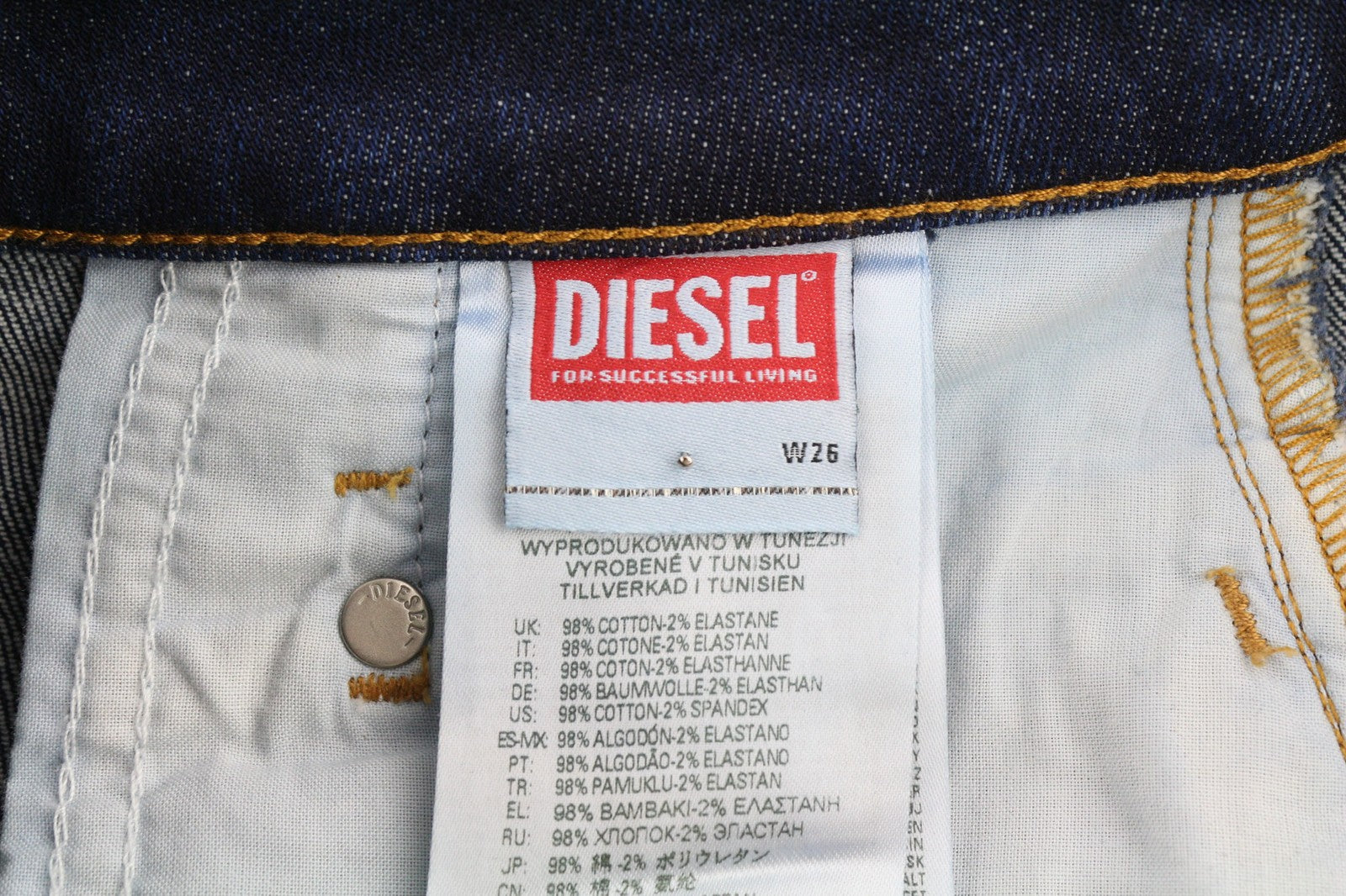 DIESEL D-Fayza 09C63 Women's Jeans W26/L32 Slim Ankle Blue Washed RRP250