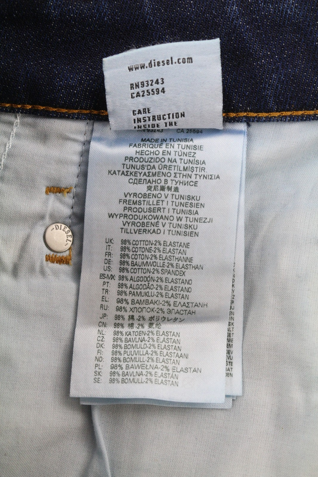 DIESEL D-Fayza 09C63 Women's Jeans W26/L32 Slim Ankle Blue Washed RRP250