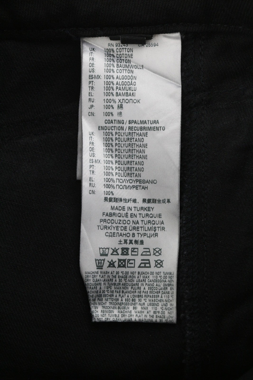 DIESEL De-Earlie Women's Jeans W26 Coated Distressed Zip Ankle Detailed RRP320