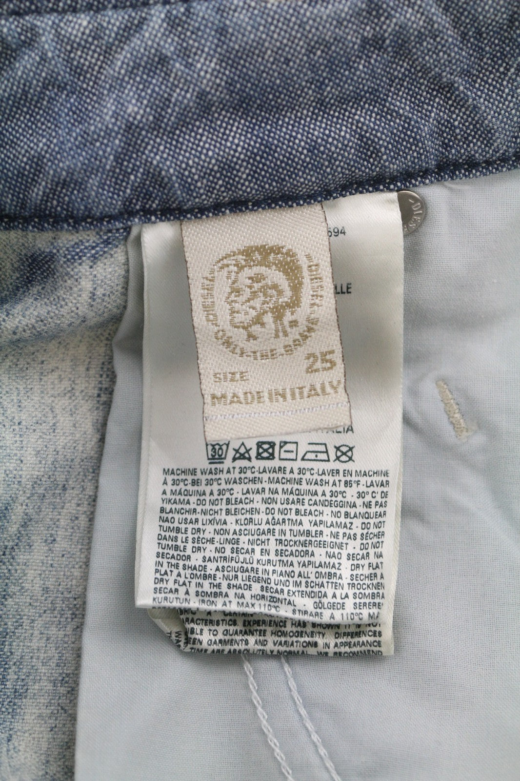 DIESEL Fayza-Evo 0682E Women's Jeans W25/L32 Low Waist Relaxed Boyfriend Washed