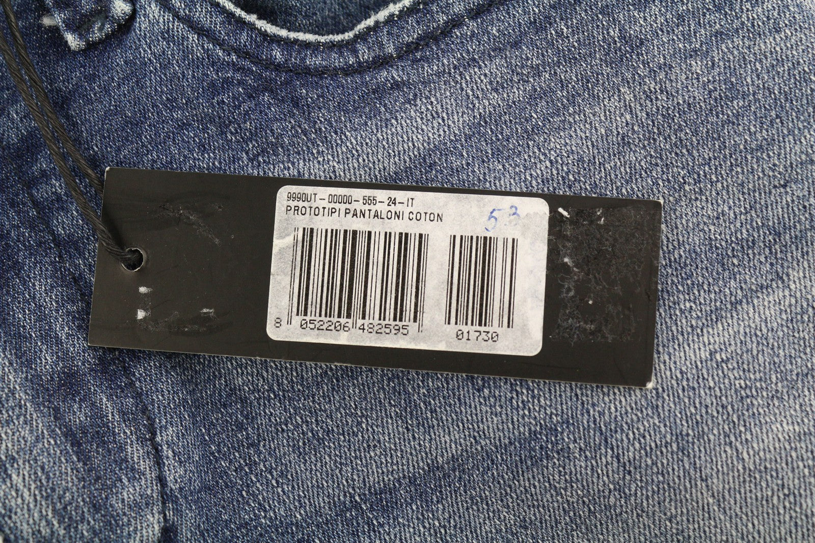 DIESEL Women's Jeans W24 Slim Ripped Distressed Blue Wash Zip Pocket Logo