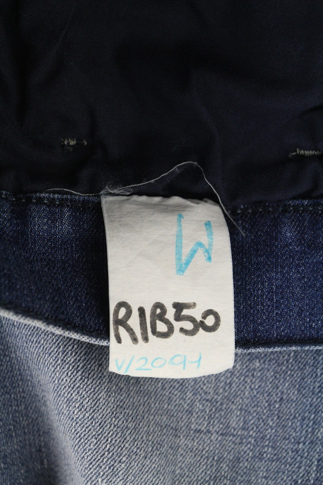 DIESEL Women's Jeans W24 Slim Ripped Distressed Blue Wash Zip Pocket Logo