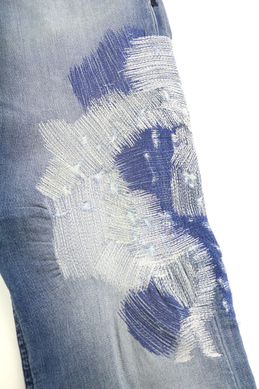 DIESEL Krooley CB-NE 084XA Men's Jeans W28 Jogg Stretch Ripped Blue RRP210