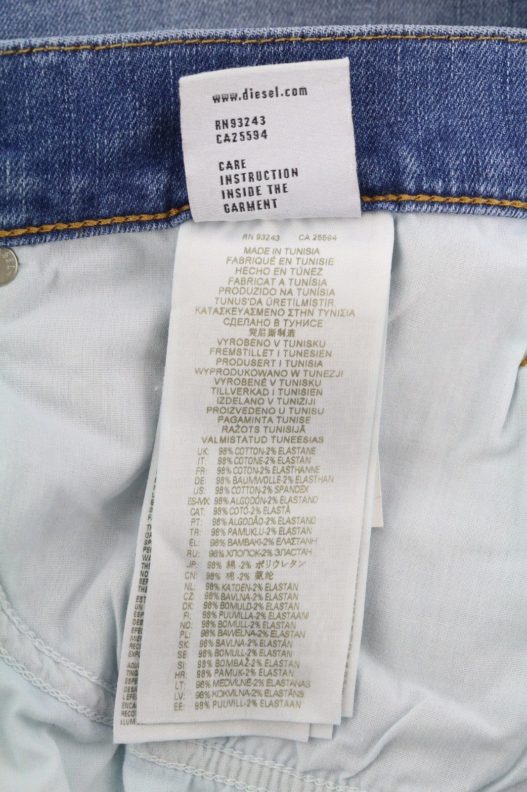 DIESEL 2020 D-Viker REHAJ Men's Jeans W36/L30 Mid Waist Straight Regular Fit