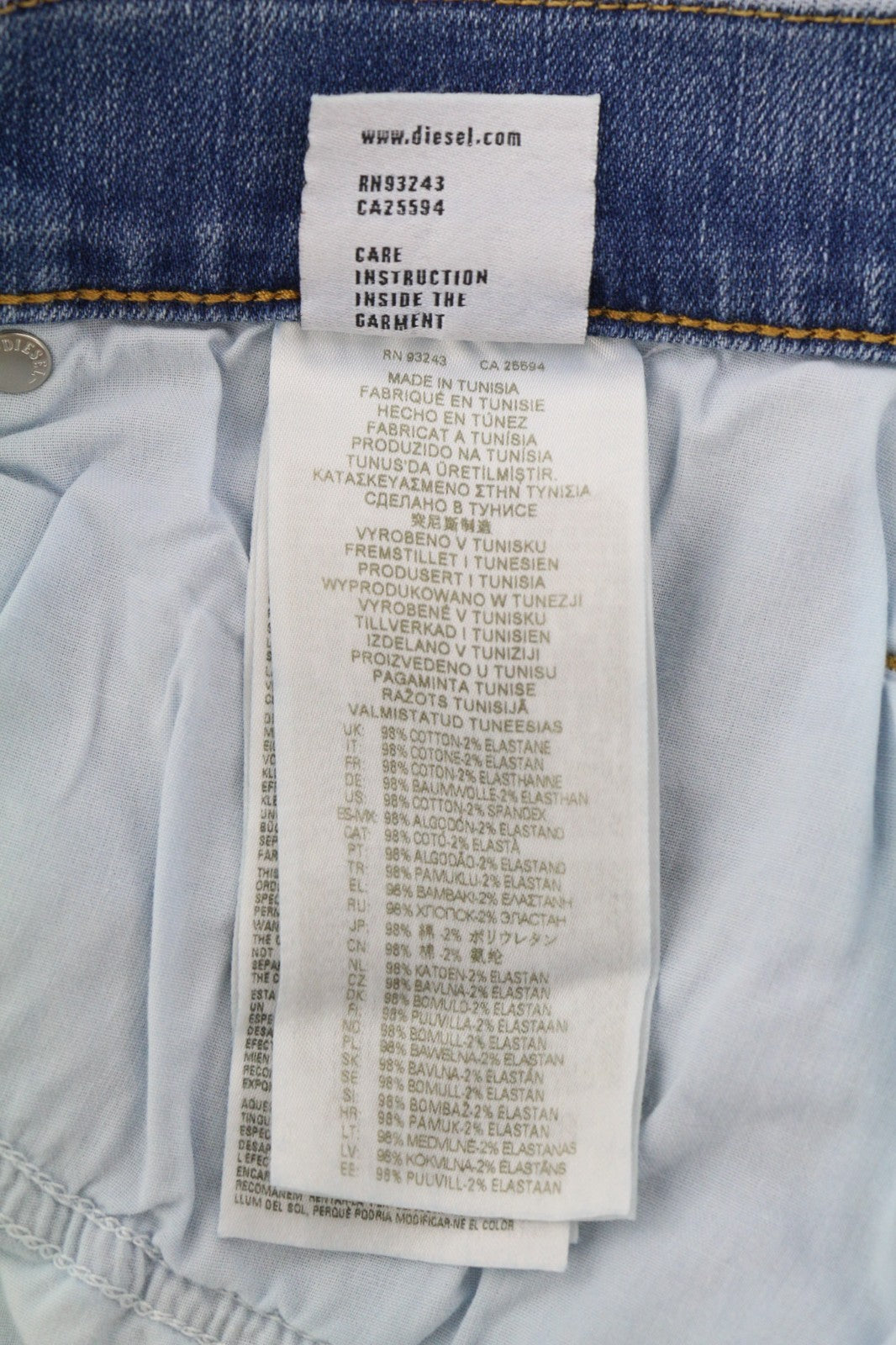 DIESEL 2020 D-Viker REHAJ Men's Jeans W36/L30 Mid Waist Straight Denim Fit