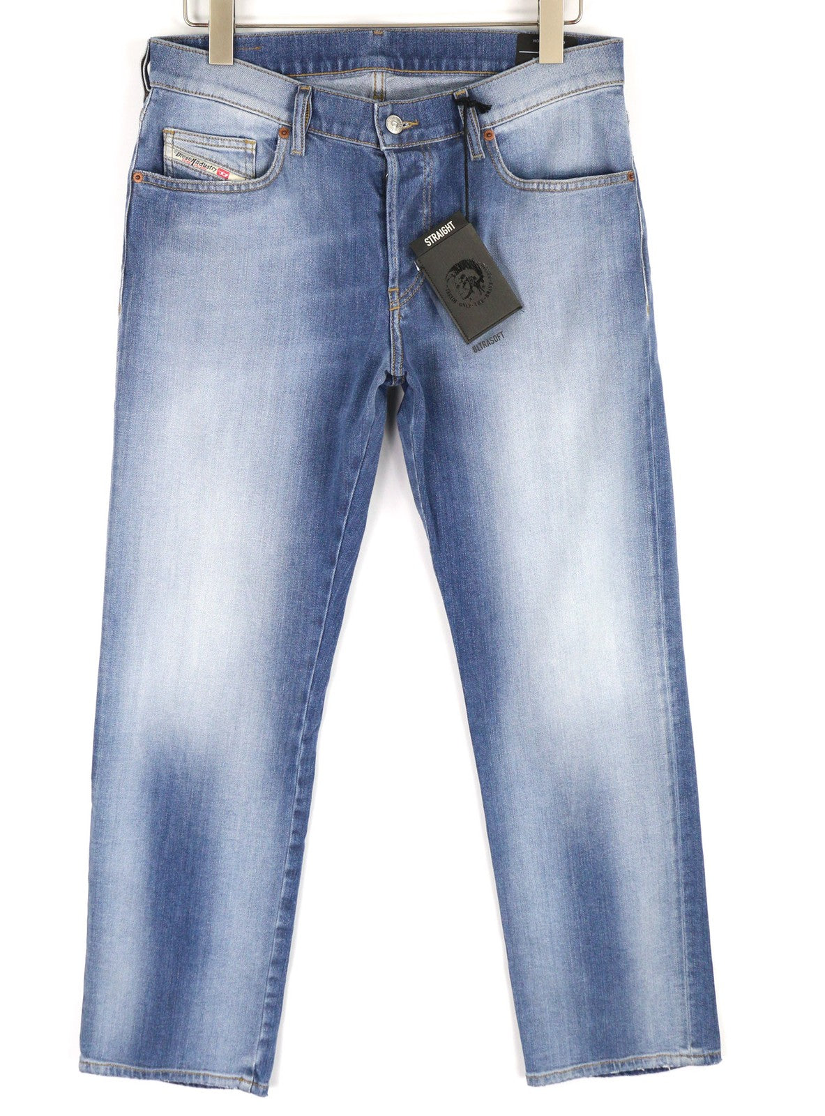 DIESEL D-Mihtry 009NF Men's Jeans W31/L30 Straight Fit Washed Button Stretch