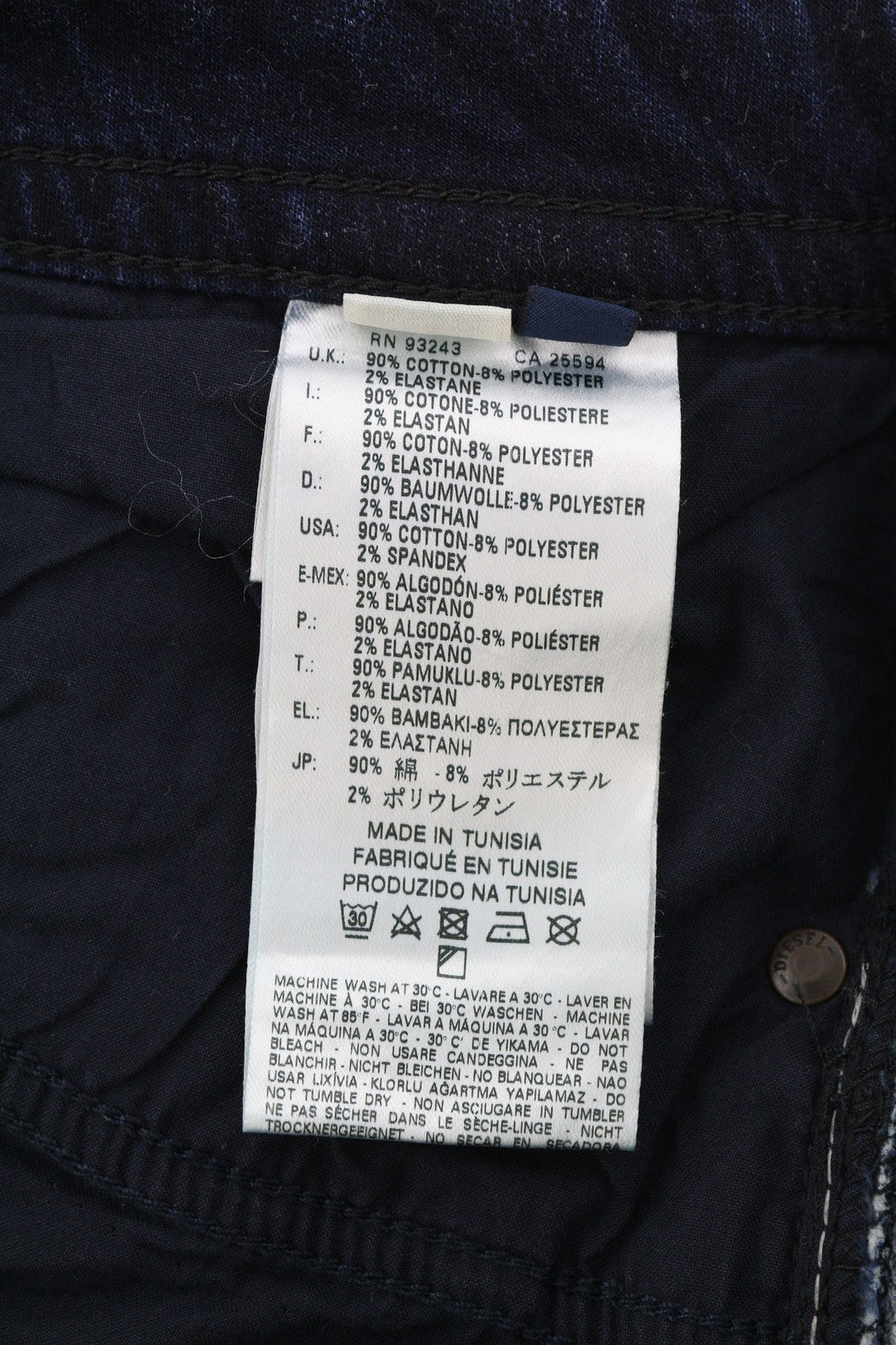 DIESEL Thavar-Ne 0607U Men's Jeans W28 Jogg Ripped Distressed Blue RRP200