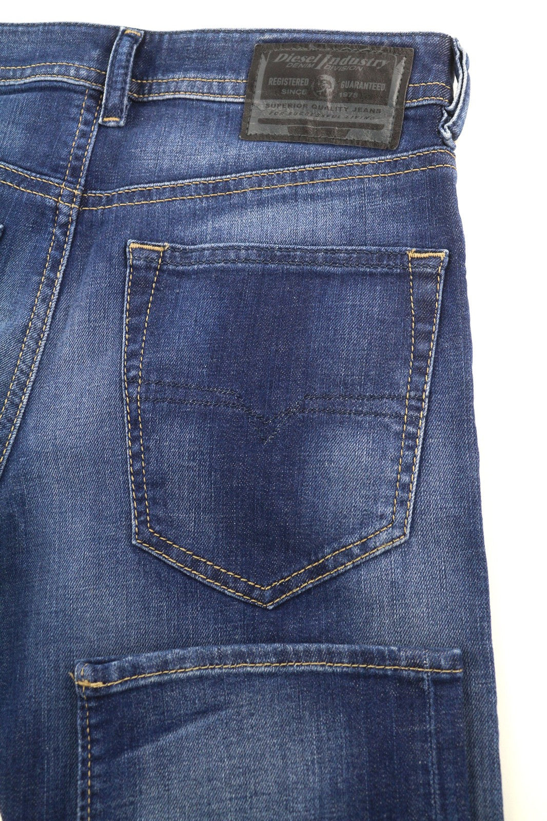 DIESEL Buster 084GR Men's Jeans W27/L30 Slim Tapered Stretch Blue Washed