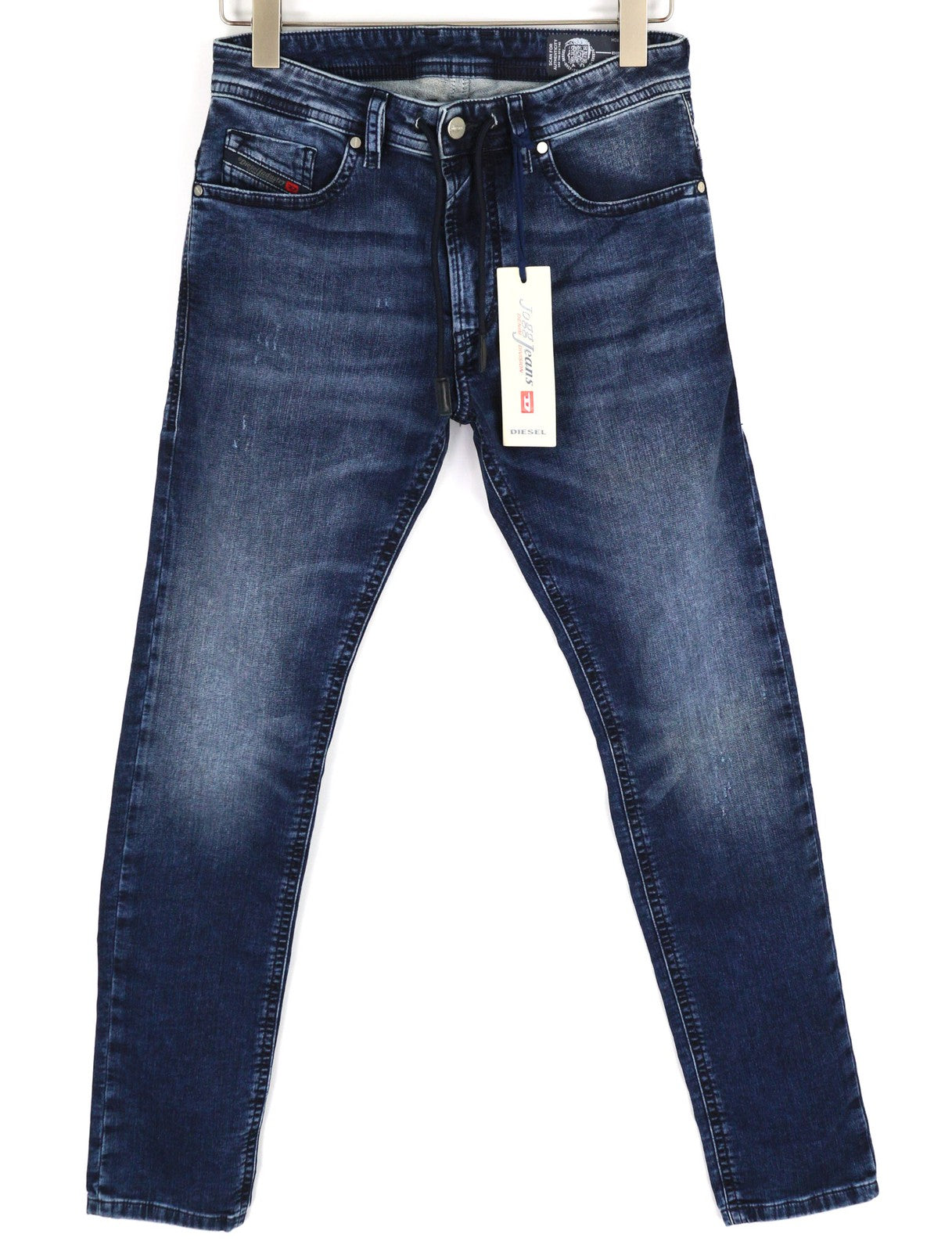 DIESEL Thommer CB-NE 0699Z Men's Jeans W28 Jogg Ripped Blue Washed Stretch