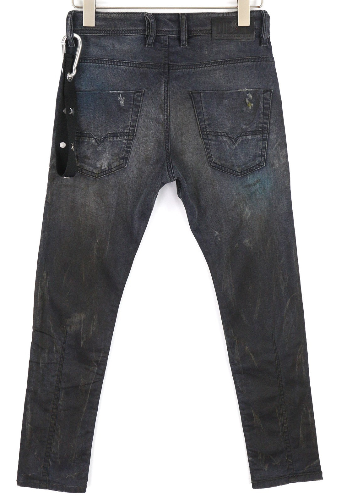 DIESEL CL-Krooley-CB-NE069IA Men's Jeans W26 Jogg Ripped Dark Washed Stretch