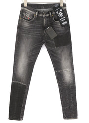 DIESEL D-Strukt 009MZ Men's Jeans W29/L32 Slim Zipped Washed Dark Grey Denim