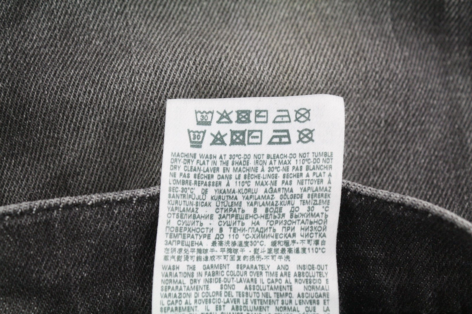 DIESEL D-Strukt 009MZ Men's Jeans W29/L32 Slim Zipped Washed Dark Grey Denim