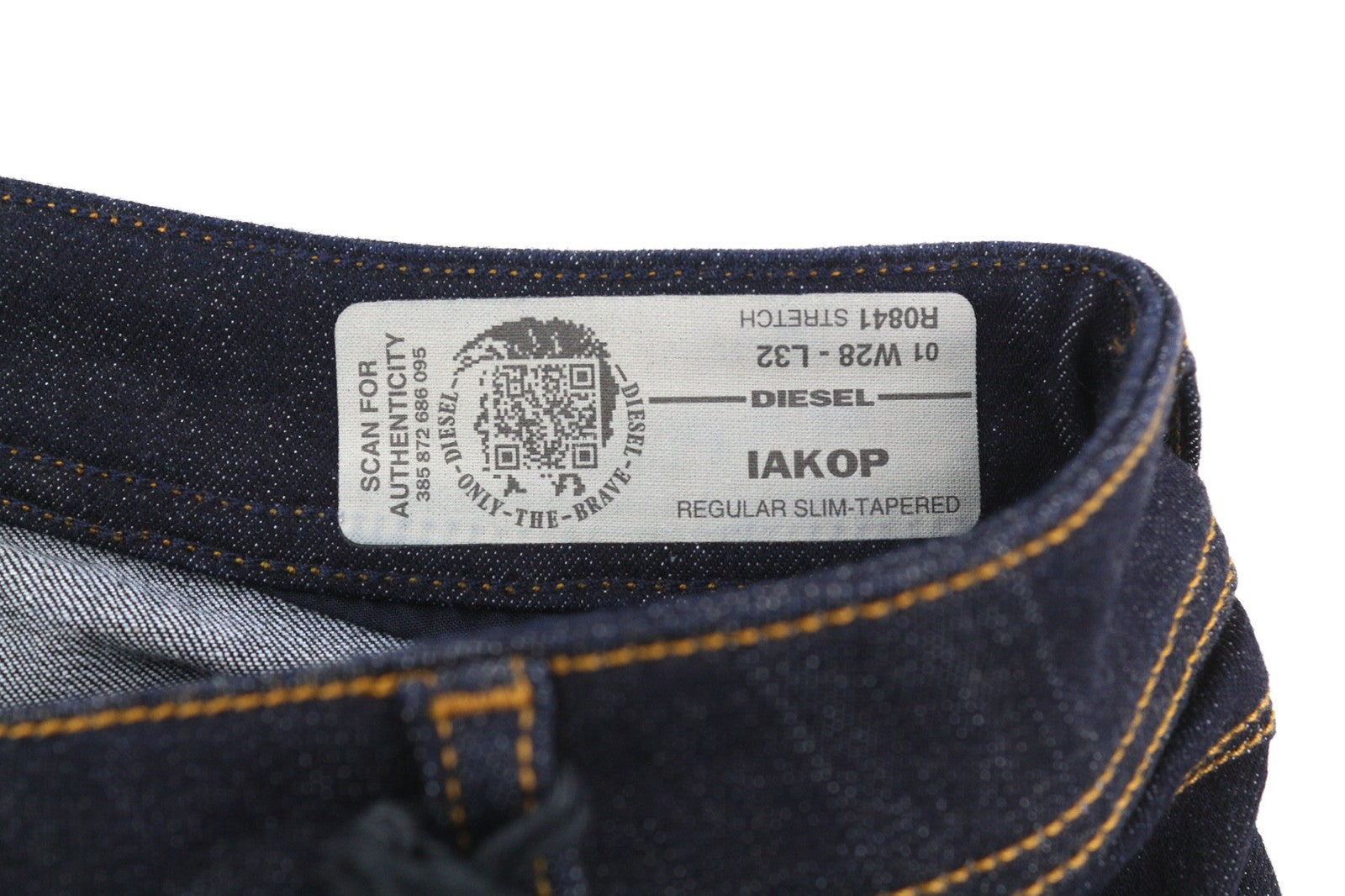 DIESEL Iakop R0841 Men's Jeans W28/L32 Slim Tapered Dark Blue Stretch Fit