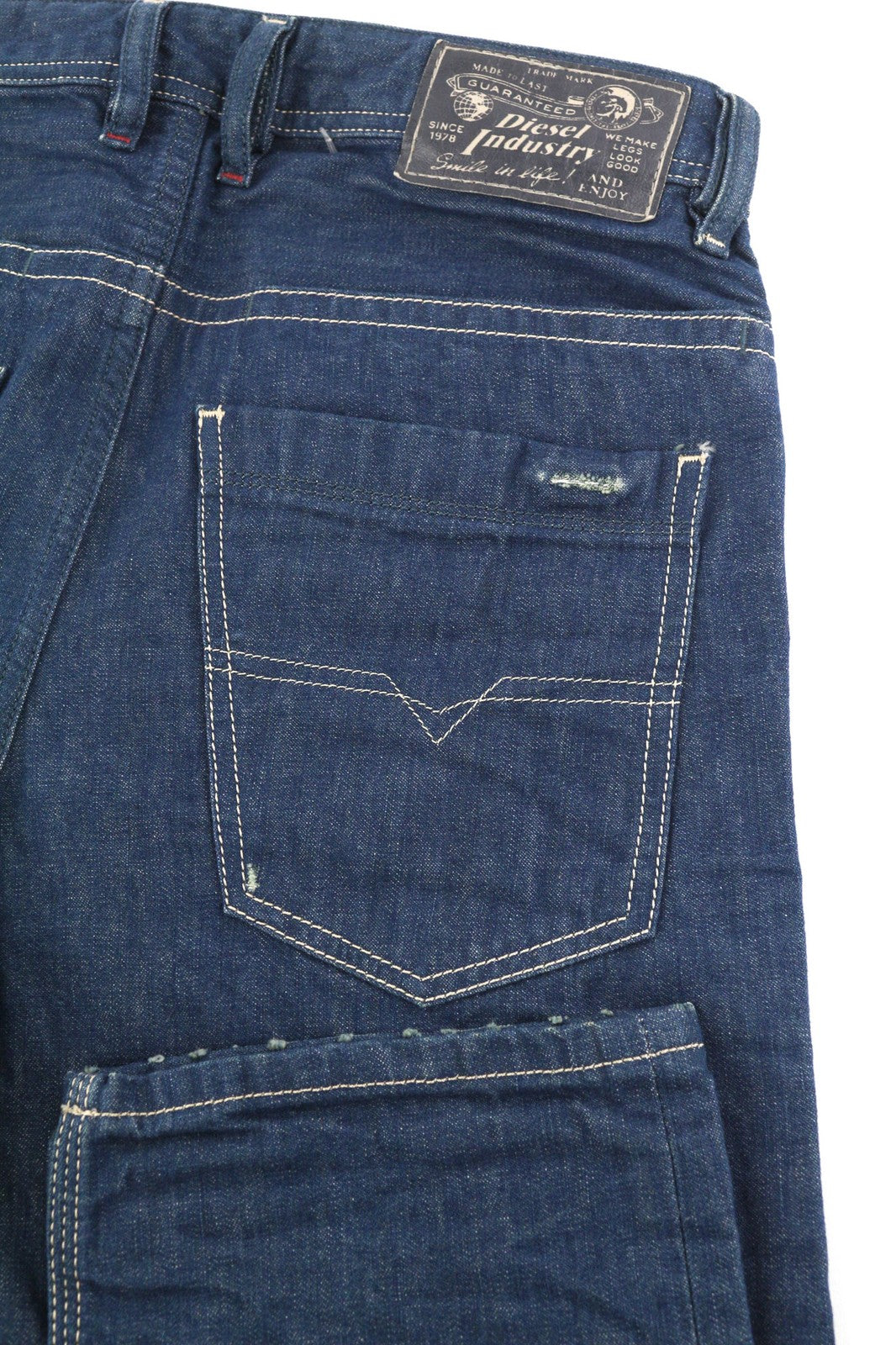 DIESEL Braddom 8880K Men's Jeans W27/L32 Slim Carrot Washed Blue Buttoned