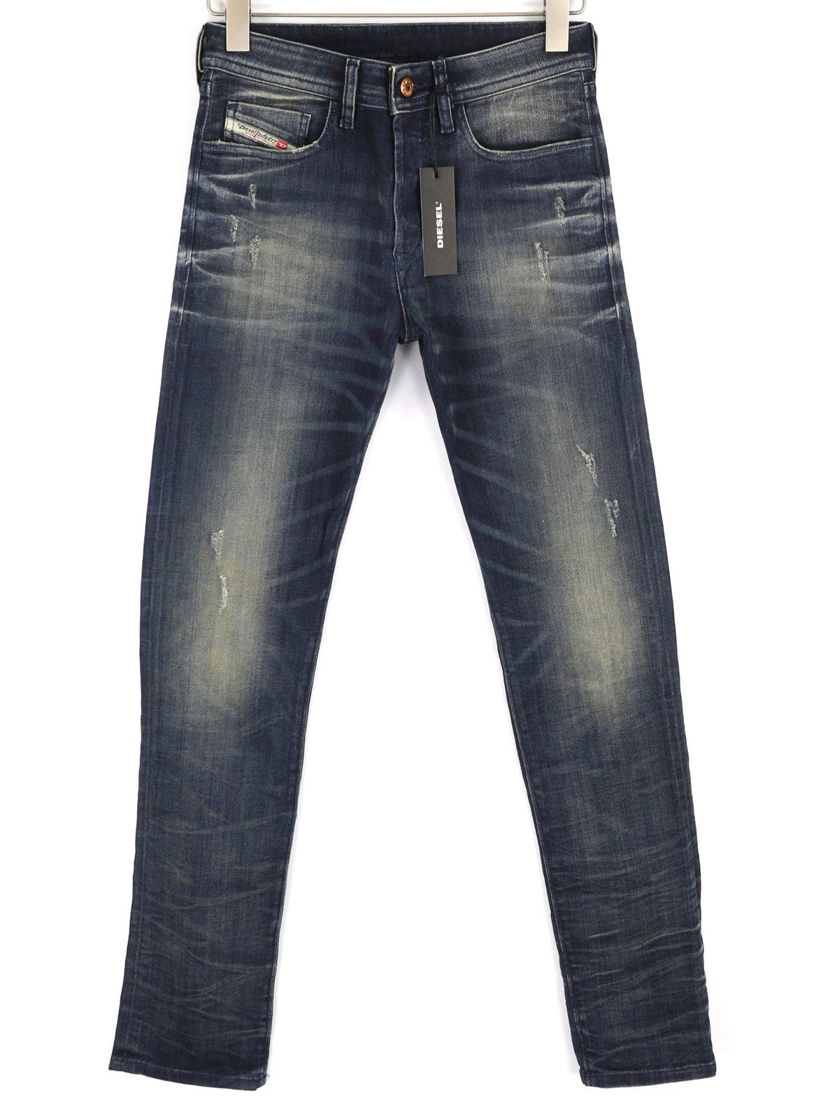 DIESEL Buster 0854S Men's Jeans W26/L32 Slim Fit Ripped Distressed Washed