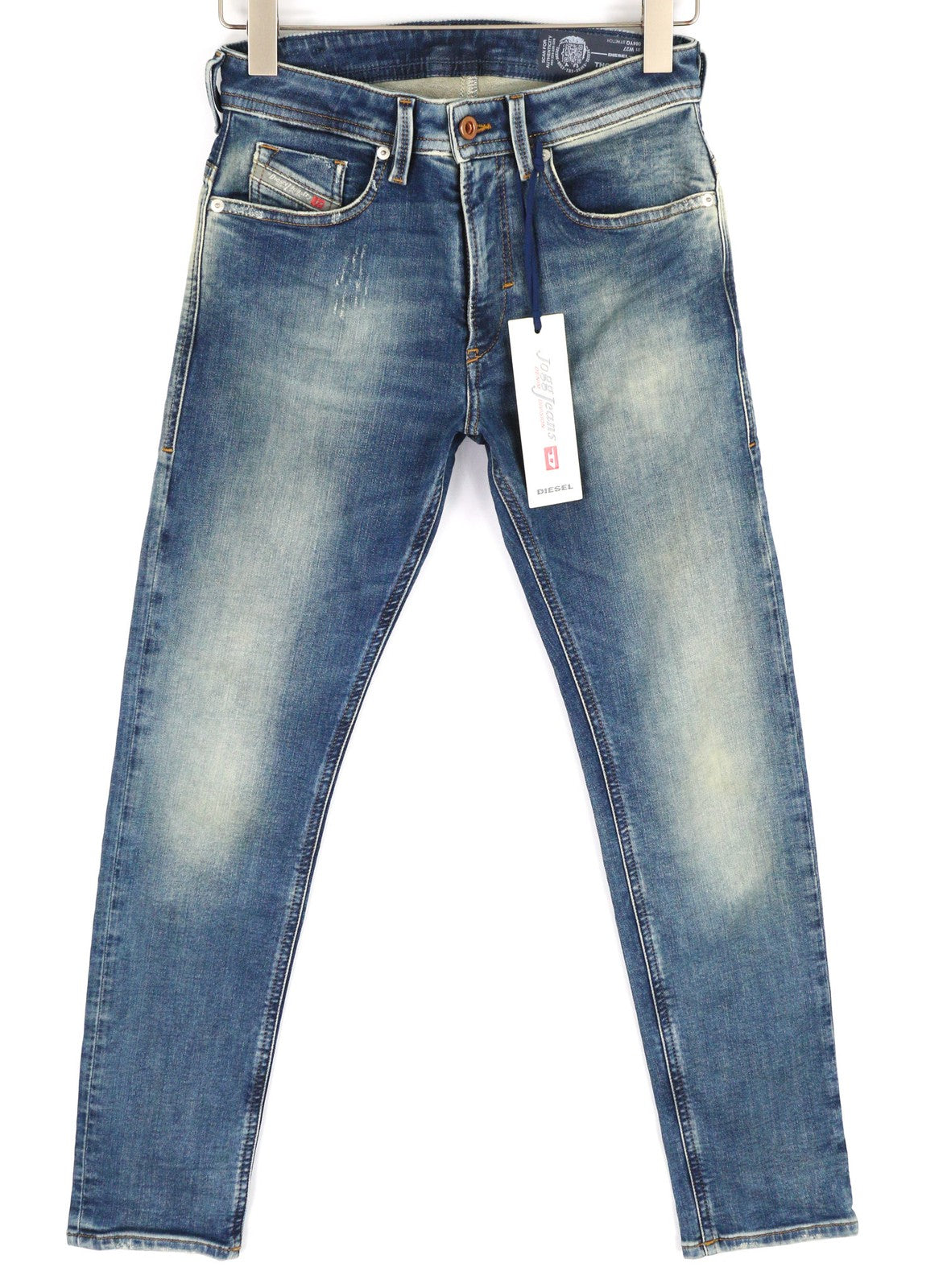 DIESEL Thommer-T 084YQ Men's Jeans W27 Jogg Slim Stretch Blue Washed Fit