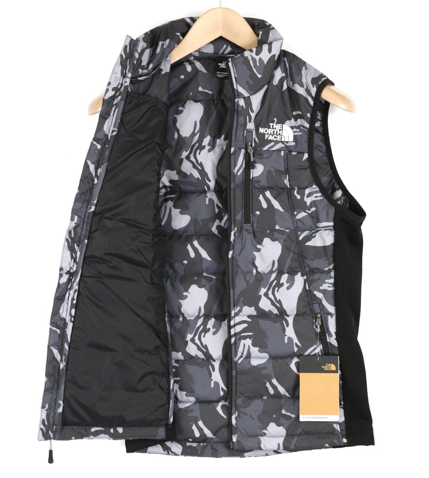 THE NORTH FACE New Wadded Men's Waistcoat XS Quilted Camo Insulated Zip