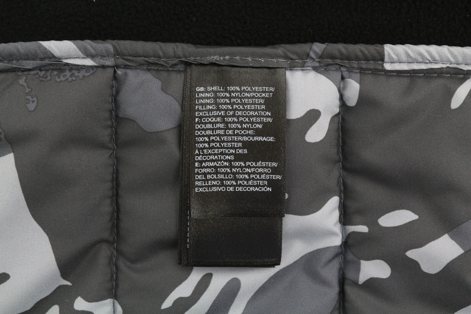 THE NORTH FACE New Wadded Men's Waistcoat XS Quilted Camo Insulated Zip