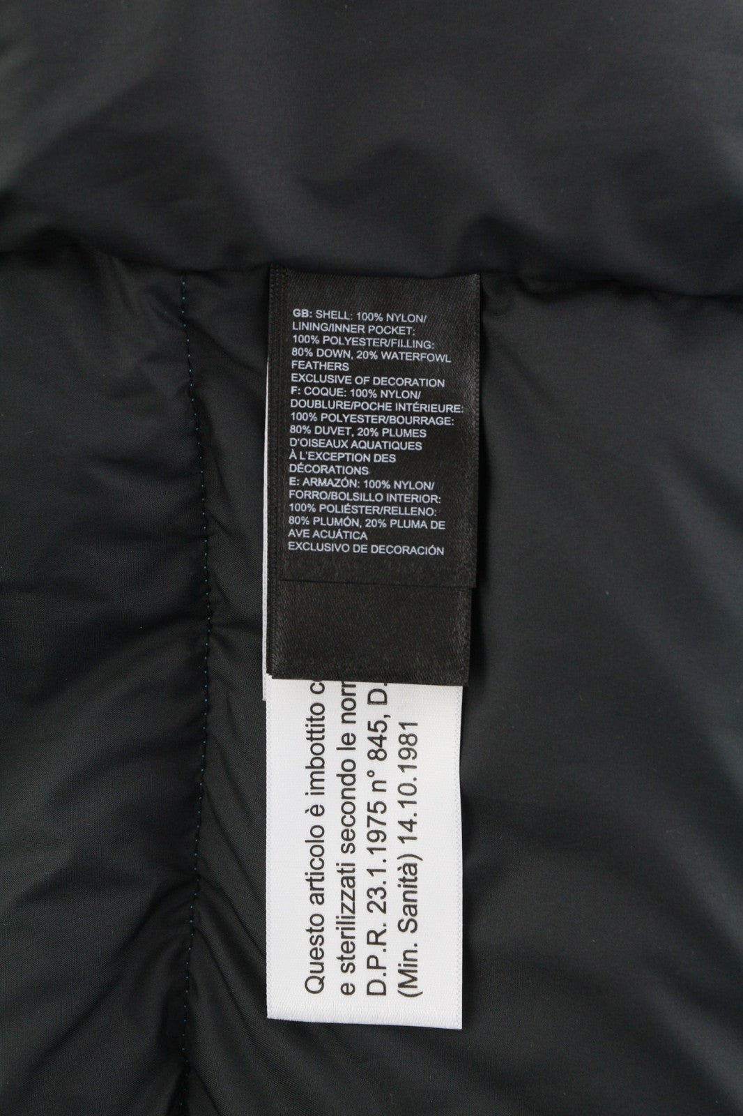 THE NORTH FACE Himalayan Men's Jacket M 550 Down Hooded Quilted Blue Logo