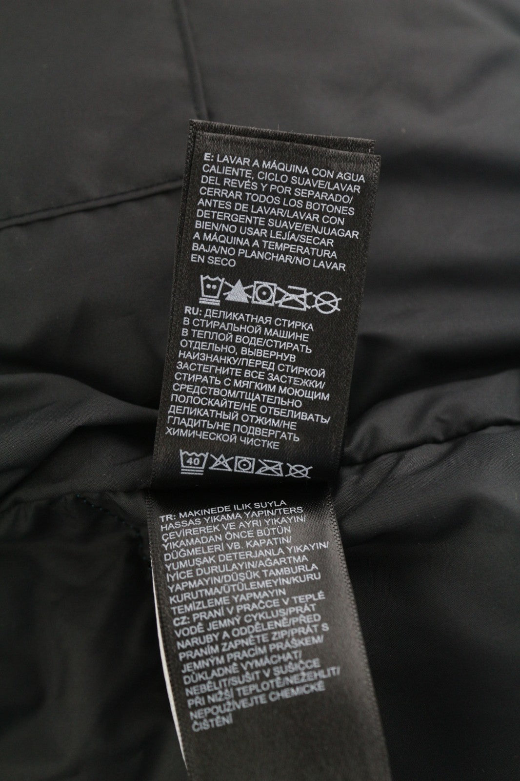 THE NORTH FACE Himalayan Men's Jacket M 550 Down Hooded Quilted Blue Logo