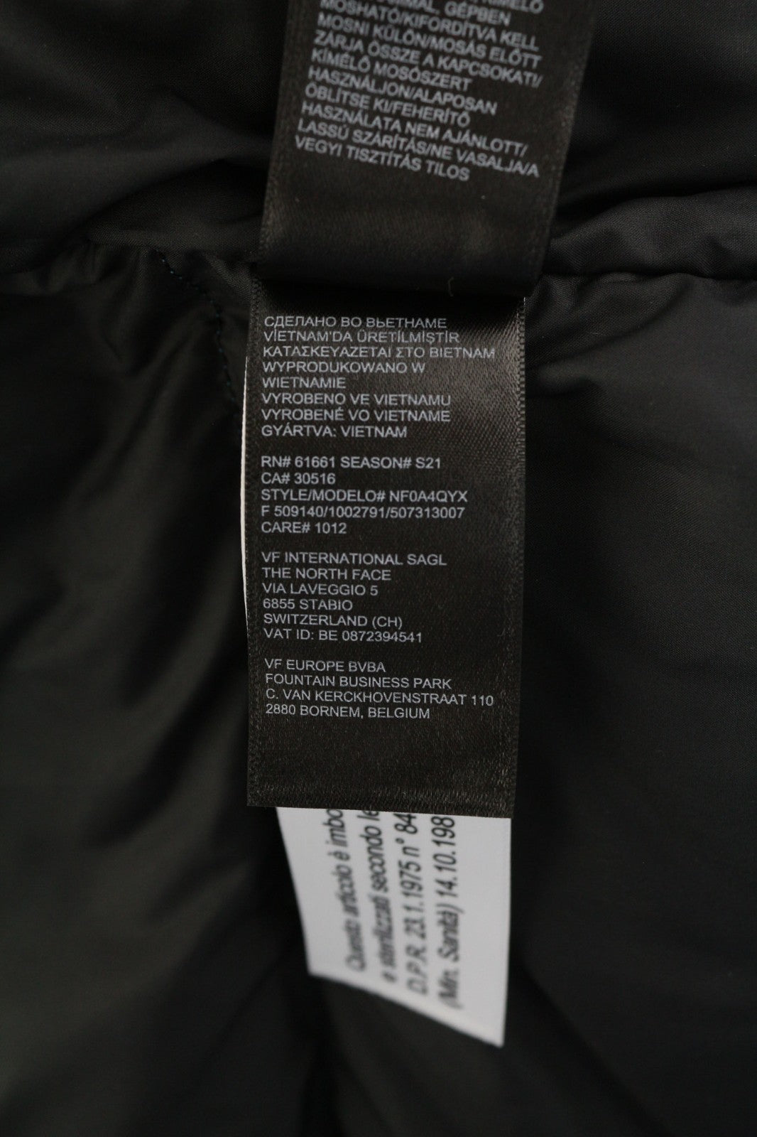 THE NORTH FACE Himalayan Men's Jacket M 550 Down Hooded Quilted Blue Logo