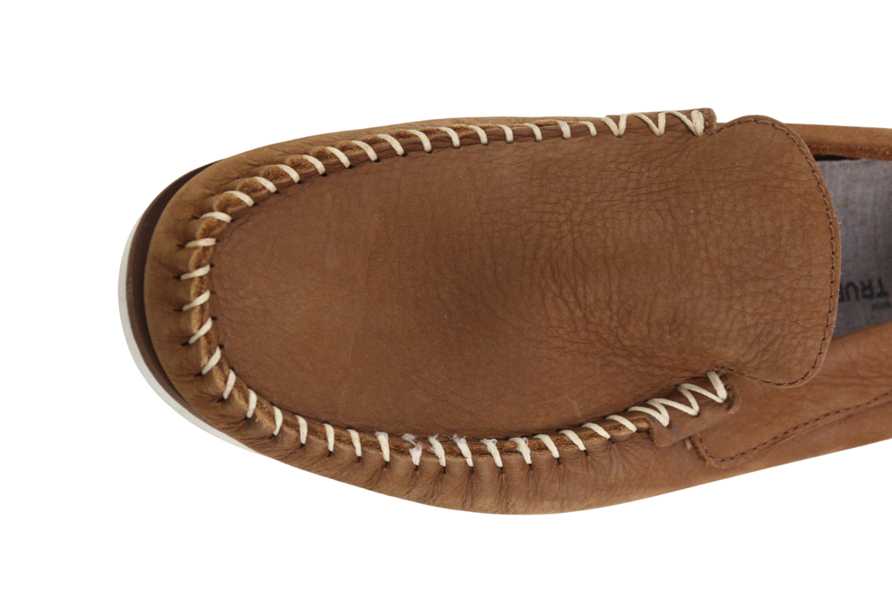 TIMBERLAND Men's Shoes UK8.5 EU43 Brown Leather Slip On Almond Toe True Cloud