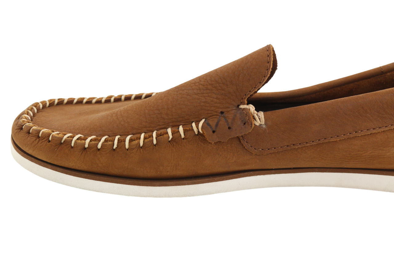 TIMBERLAND Men's Shoes UK8.5 EU43 Brown Leather Slip On Almond Toe True Cloud