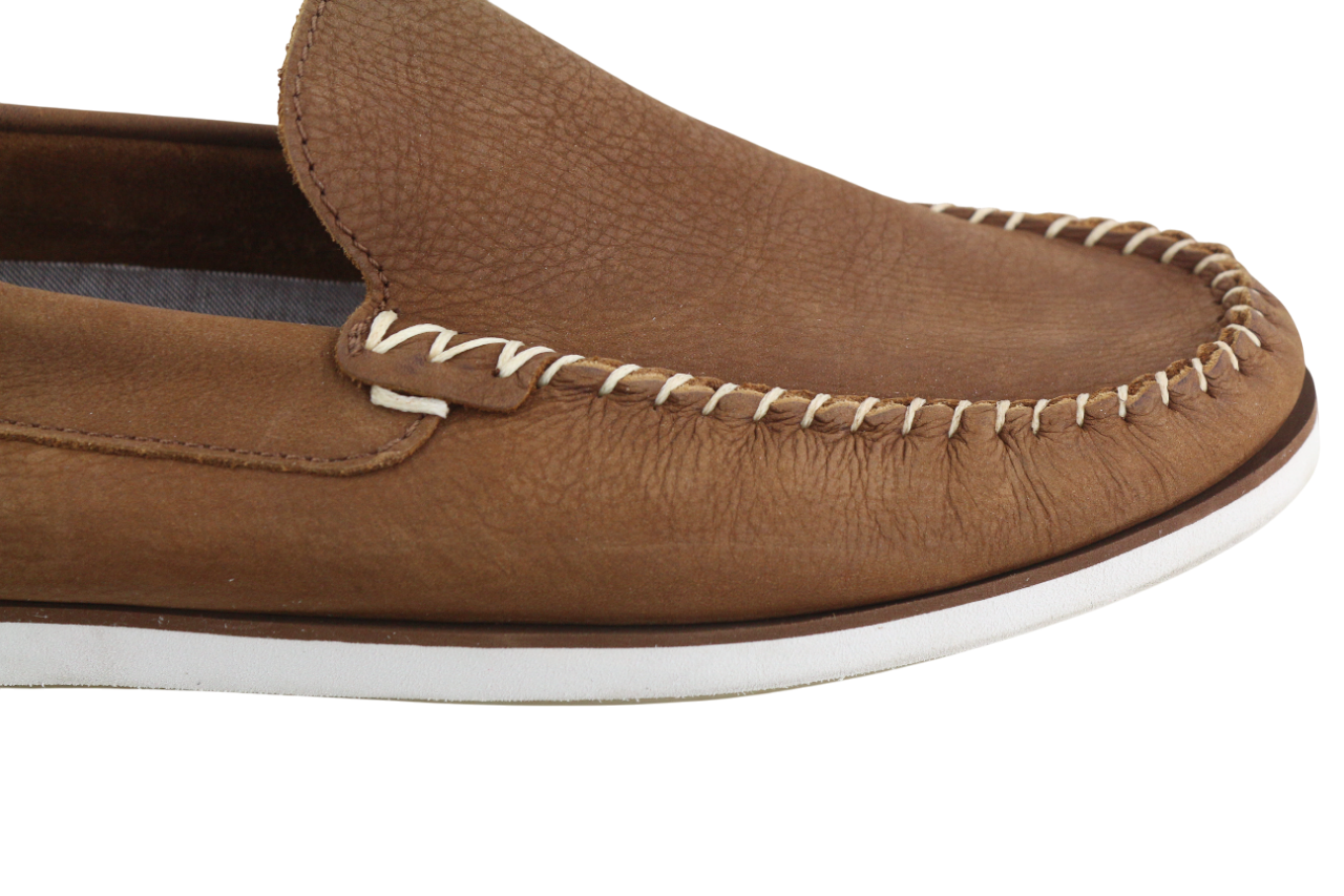 TIMBERLAND Men's Shoes UK8.5 EU43 Brown Leather Slip On Almond Toe True Cloud