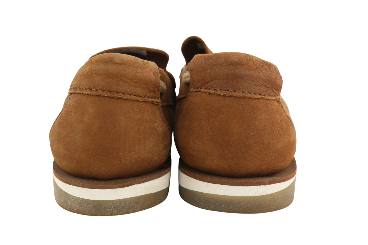 TIMBERLAND Men's Shoes UK8.5 EU43 Brown Leather Slip On Almond Toe True Cloud