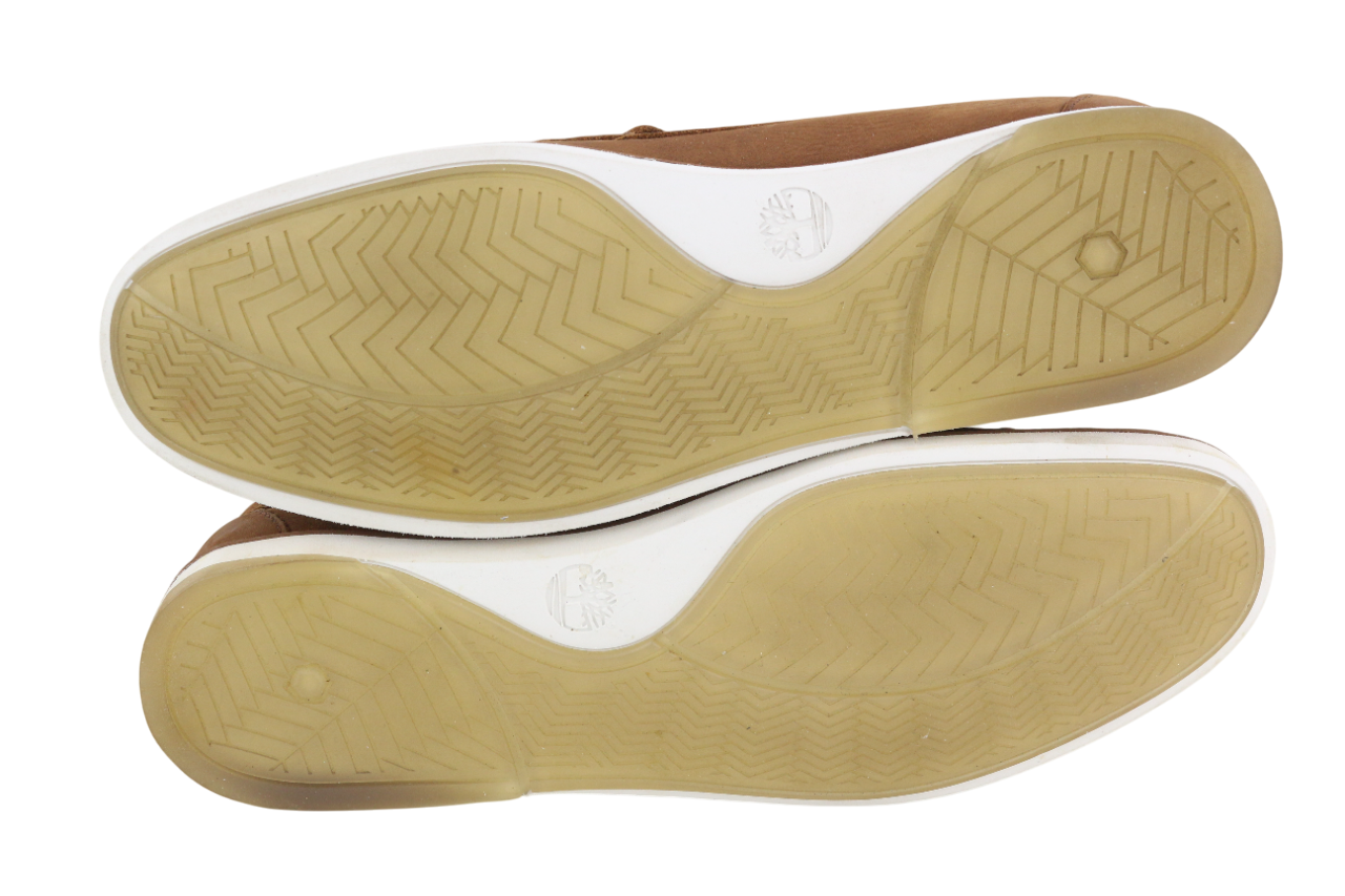 TIMBERLAND Men's Shoes UK8.5 EU43 Brown Leather Slip On Almond Toe True Cloud