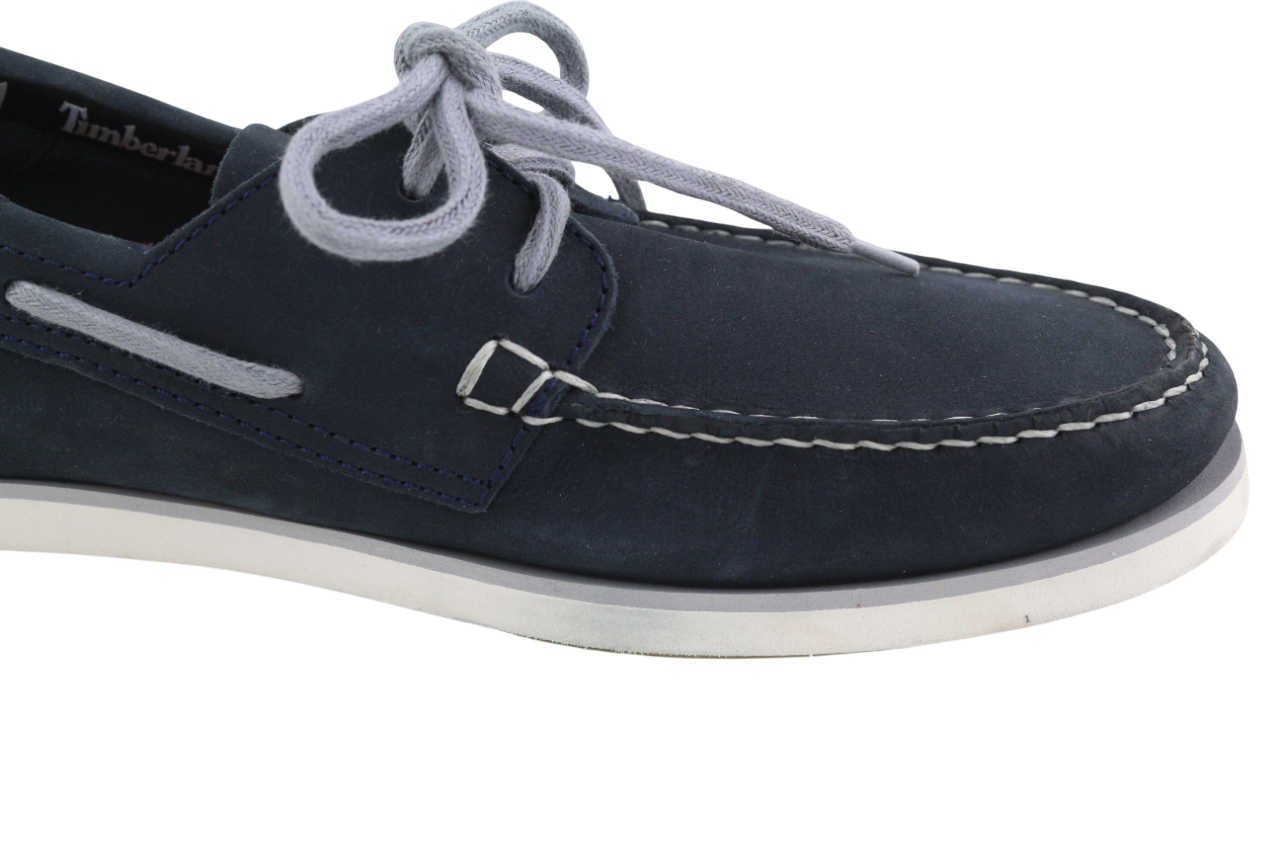 TIMBERLAND A416H Men's Shoes UK9.5 EU44 Blue Leather Low Top Almond Toe Cloud