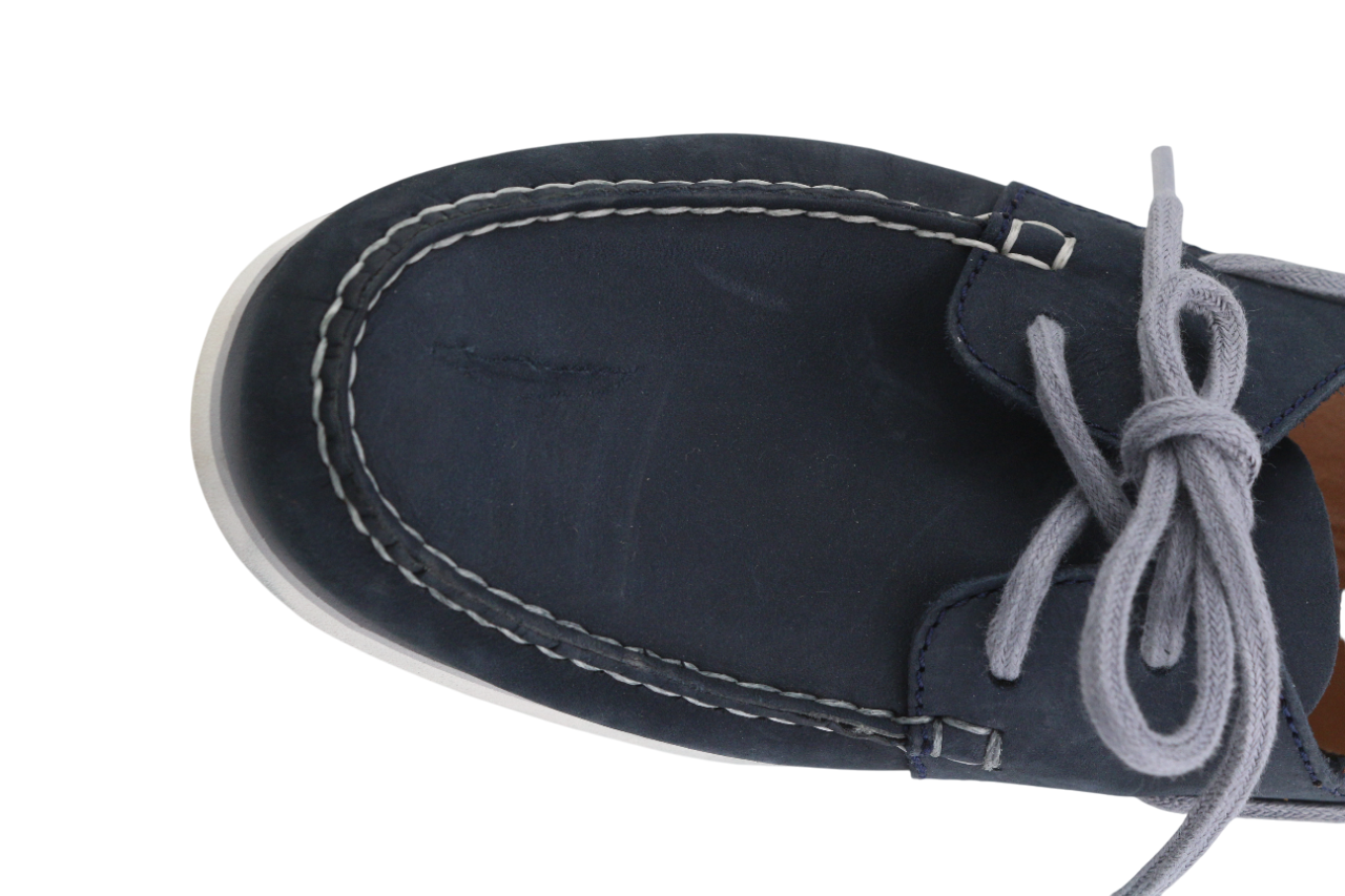 TIMBERLAND A416H Men's Shoes UK9.5 EU44 Blue Leather Low Top Almond Toe Cloud