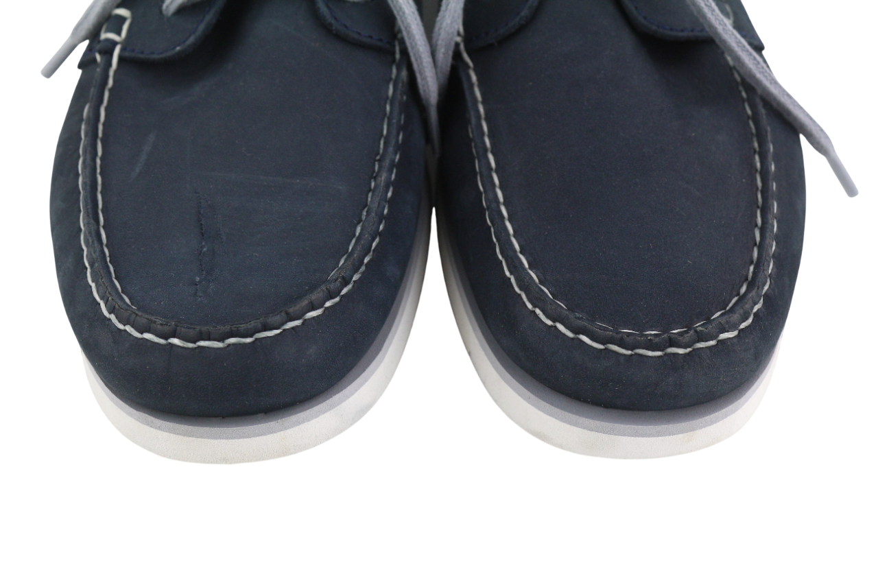 TIMBERLAND A416H Men's Shoes UK9.5 EU44 Blue Leather Low Top Almond Toe Cloud