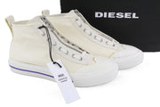 DIESEL S-Astico Mzip Women's Sneakers EU40.5 White Zip High Top RRP180