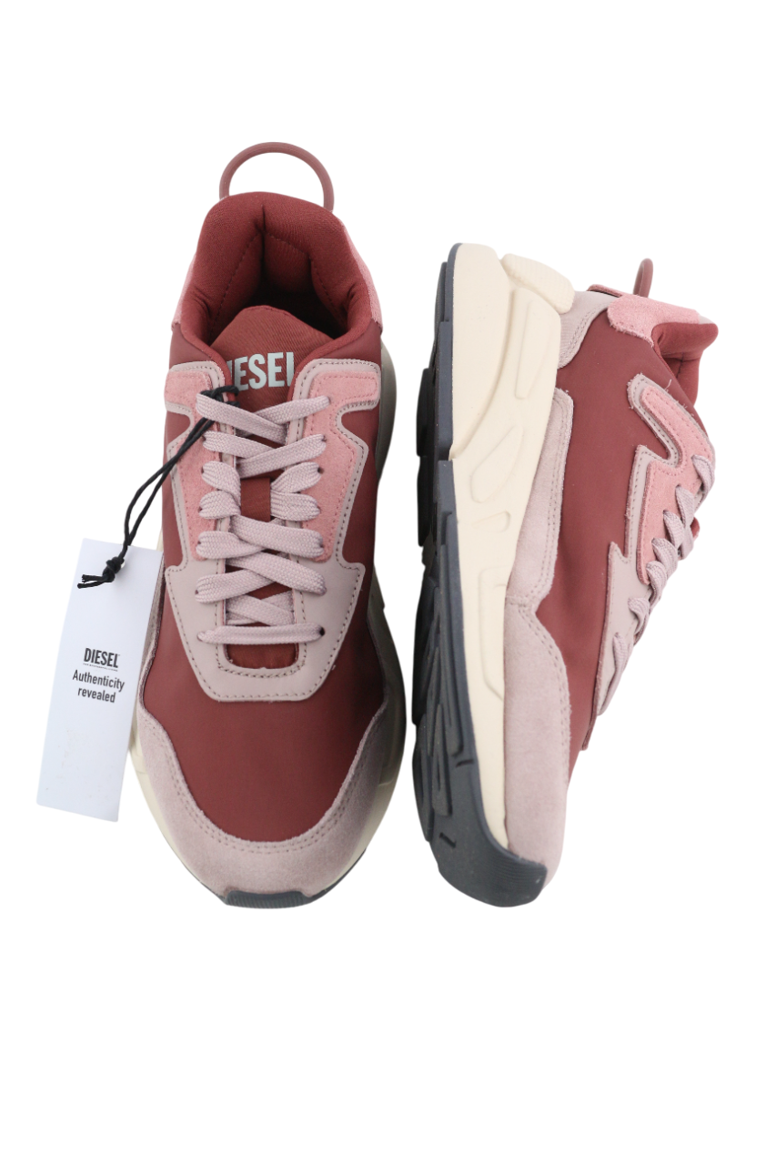 DIESEL S-Serendipity LC Women's Sneakers EU37 Purple Low Lace Almond Toe RRP150