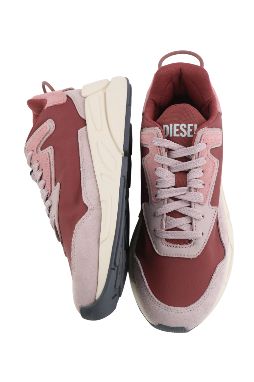 DIESEL S-Serendipity LC Women's Sneakers EU37 Purple Low Lace Almond Toe RRP150