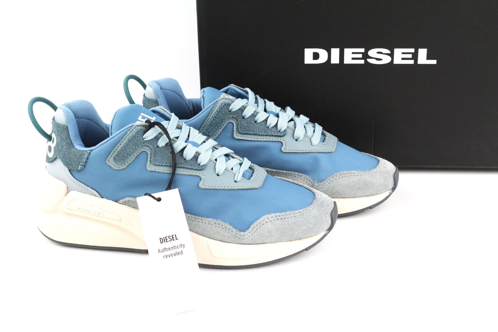 DIESEL S-Serendipity LC Women's Sneakers EU35 Blue Low Lace Casual RRP150