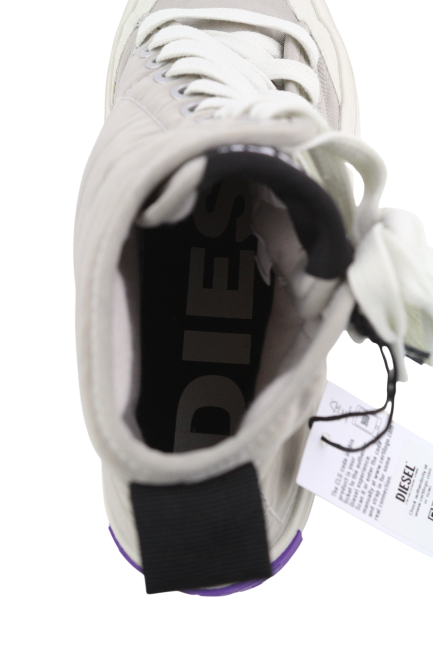 DIESEL S-Muji MC Women's Sneakers EU35.5 Light Grey High Lace Almond RRP180