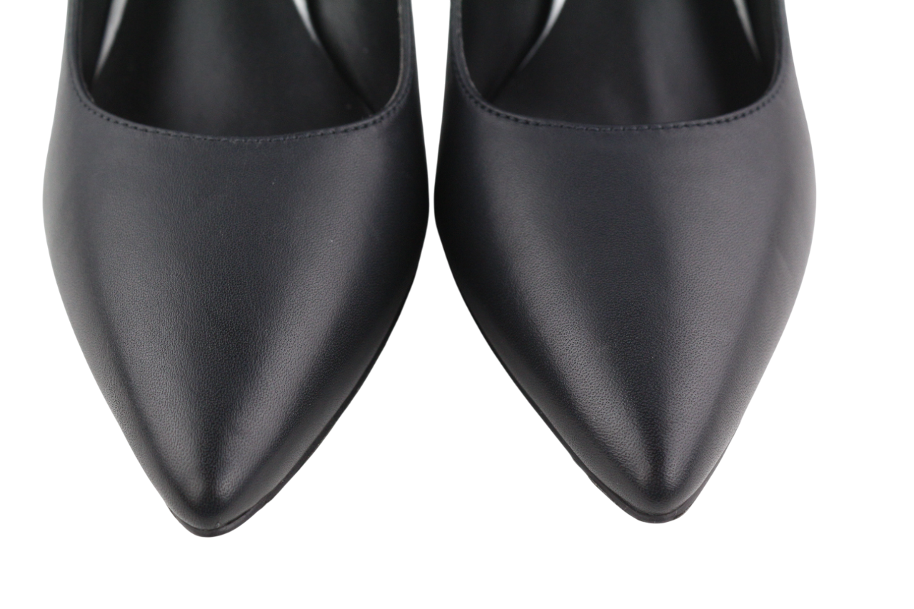 DIESEL D-Femme MP Women's Heels EU38 Black Cow Leather Kitten Heel RRP240