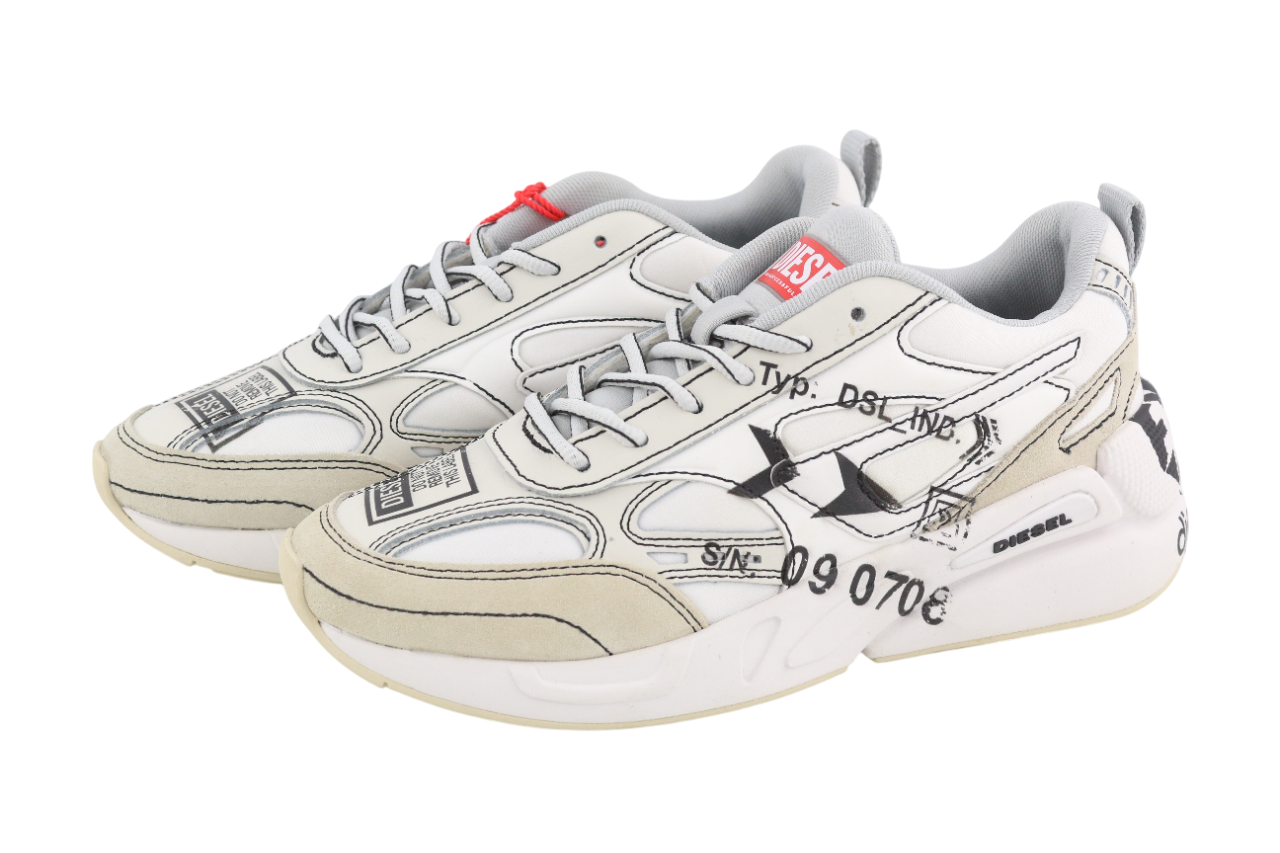 DIESEL S-Serendipity Sport Women's Sneakers EU36 White Low Lace Almond RR225