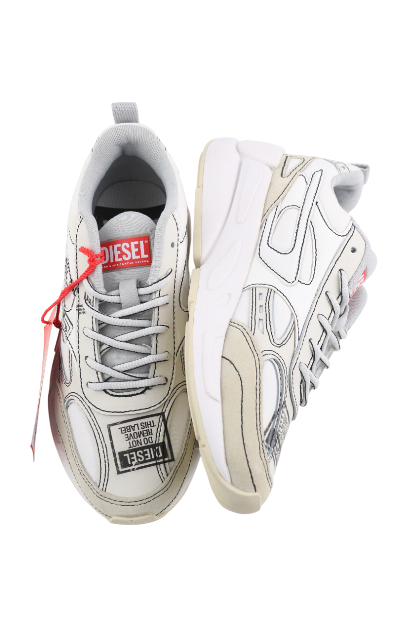 DIESEL S-Serendipity Sport Women's Sneakers EU36 White Low Lace Almond RR225