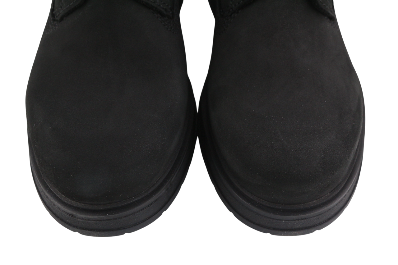 TIMBERLAND A2KSV Women's Boots UK6 EU39 Black Leather Ankle Lace Almond Logo