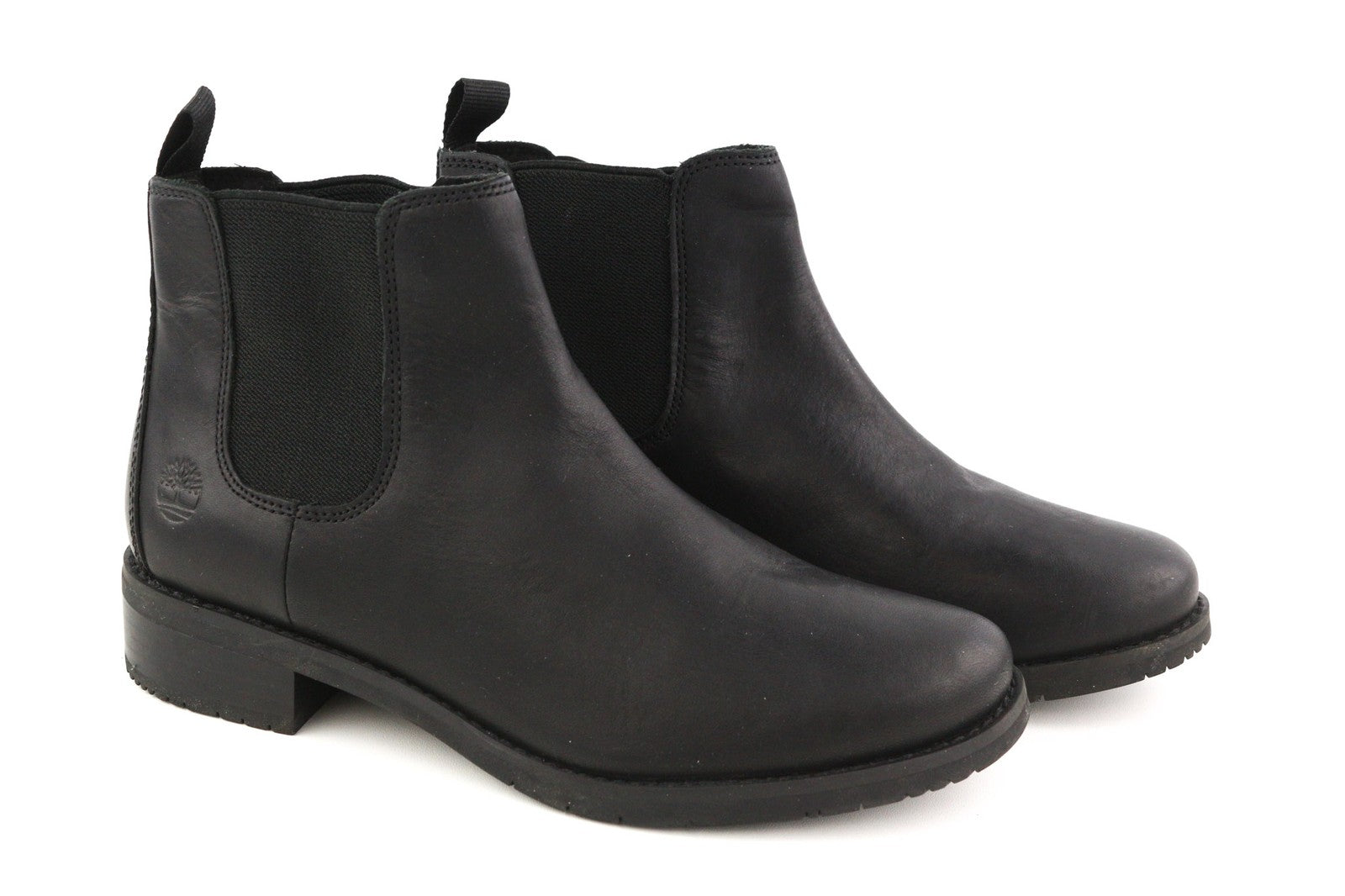 TIMBERLAND A2JGQ Women's Boots UK4.5/5 EU37.5/38 Black Leather Almond Chelsea