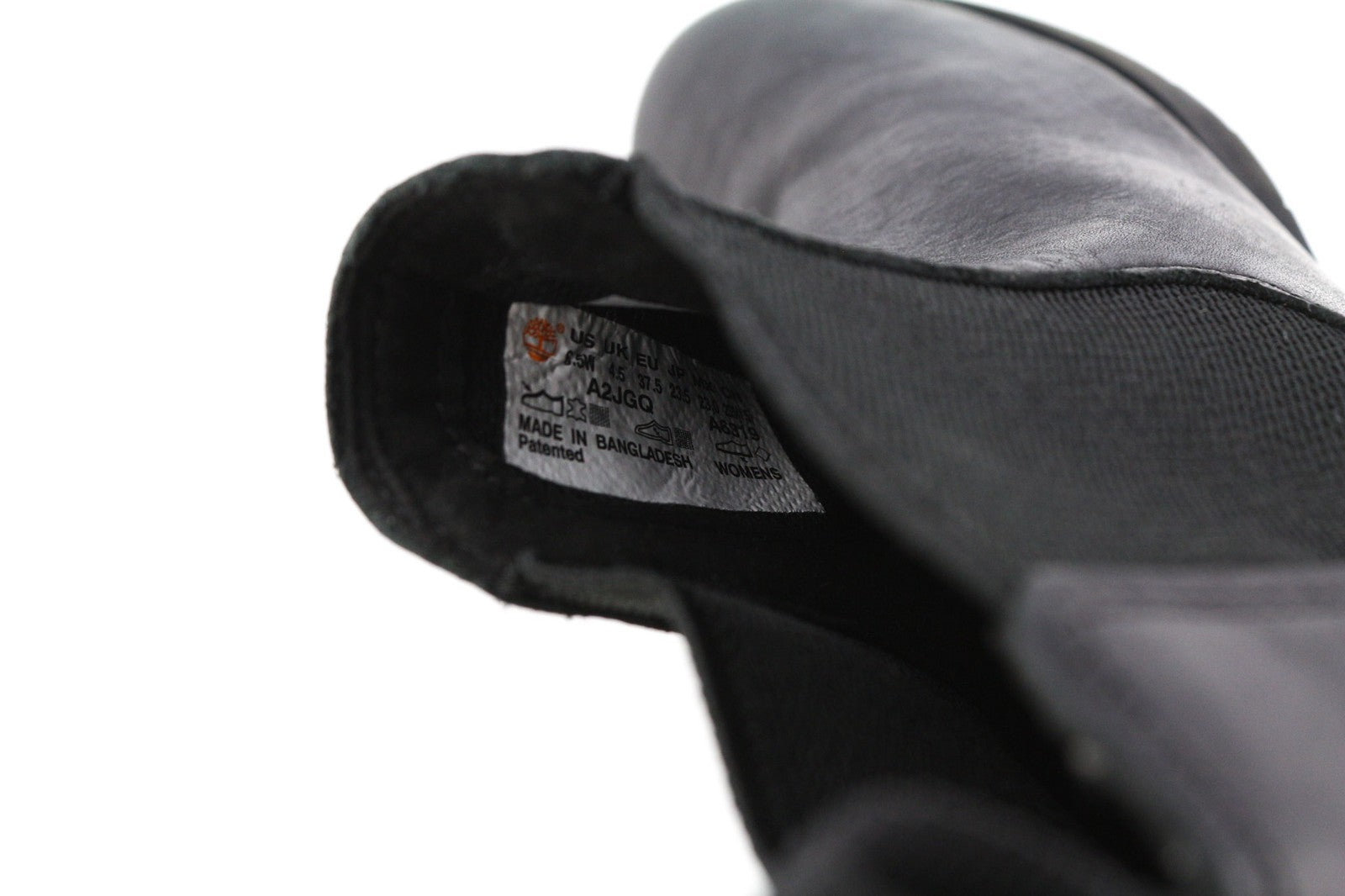 TIMBERLAND A2JGQ Women's Boots UK4.5/5 EU37.5/38 Black Leather Almond Chelsea