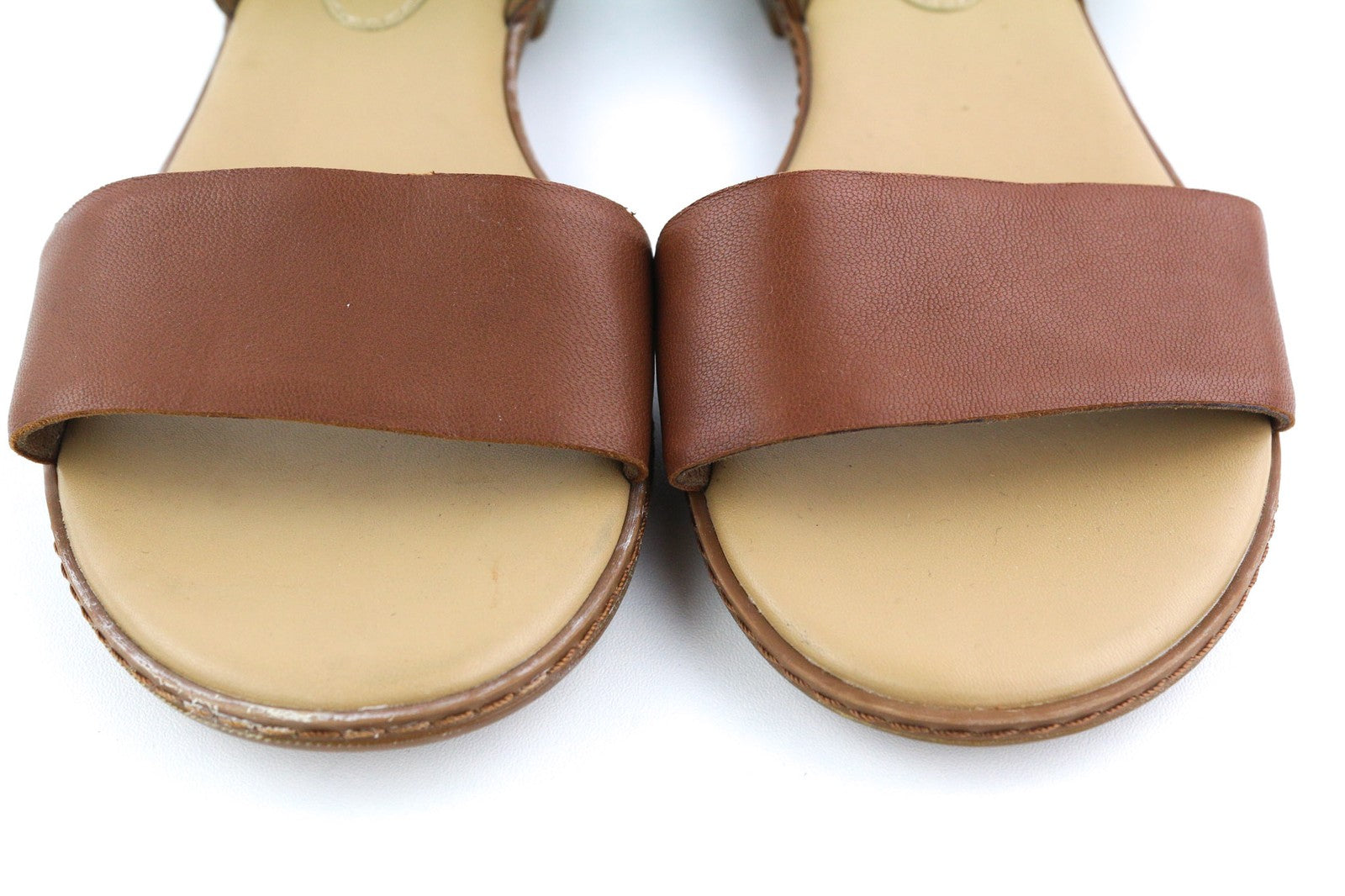 TIMBERLAND A1PCY Women's Sandals UK4.5/5 EU37.5/38 Brown Leather Open Toe